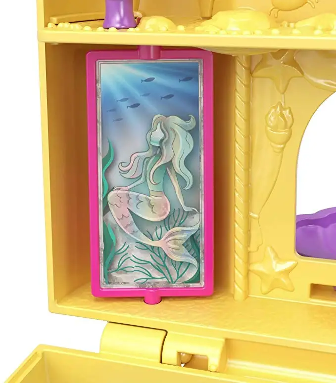 Polly Pocket скрытый мир, мини-сцена, 11 стилей, для девочек, для дома, оригинальные игрушки для детей, маленькая Русалочка, детская игрушка, матрешка