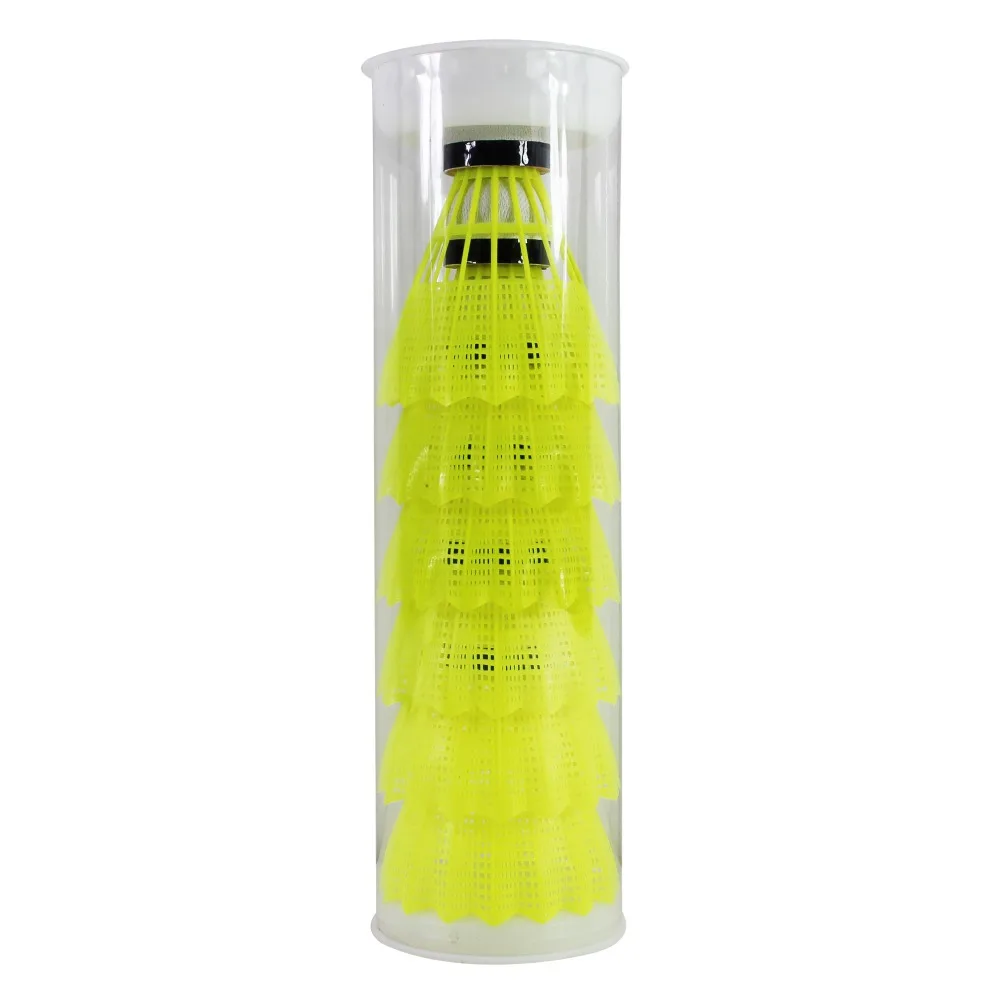 

1 Tube FANGCAN FCNS-01 Natural Foamed Cork Nylon Badminton Shuttlecock Low Speed Durable and Good Ball Control 6pcs/tube