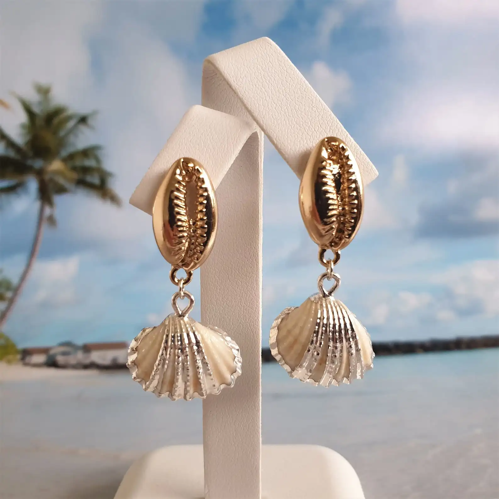 

korea earrings shell earrings korea dangle statement drop earrings for girls best friend gift for women
