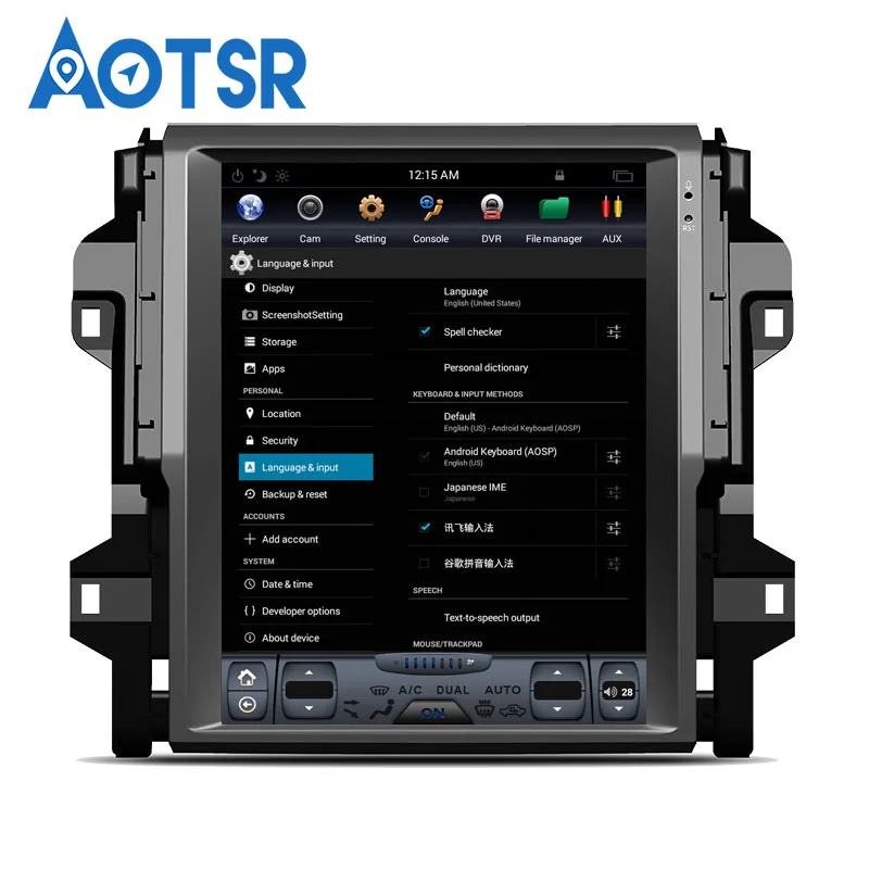 Sale Vertical screen IPS PX6 4+64GB Android 8.1 Car DVD player For toyota fortuner 2016+ radio Multimedia stereo unit buit-in Carplay 4