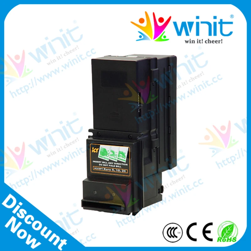 

ICT A6 Bill Acceptor with Bill Box Note Cash Money Bill Acceptor Vending Machine Automatic