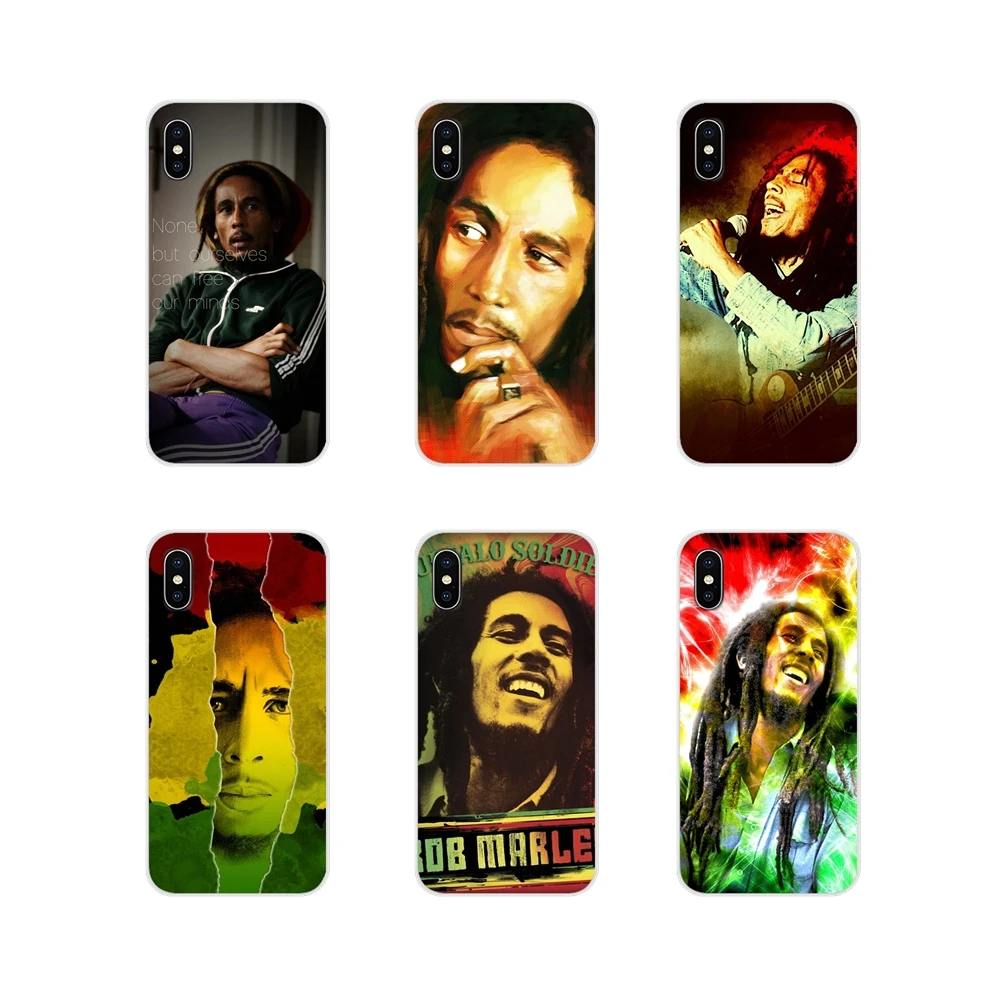 

Soft Transparent Shell Covers For Samsung Galaxy A5 A6S A7 A8 A9S Star J4 J6 J7 J8 Prime Plus 2018 Most Famous Bob Marley Reggae