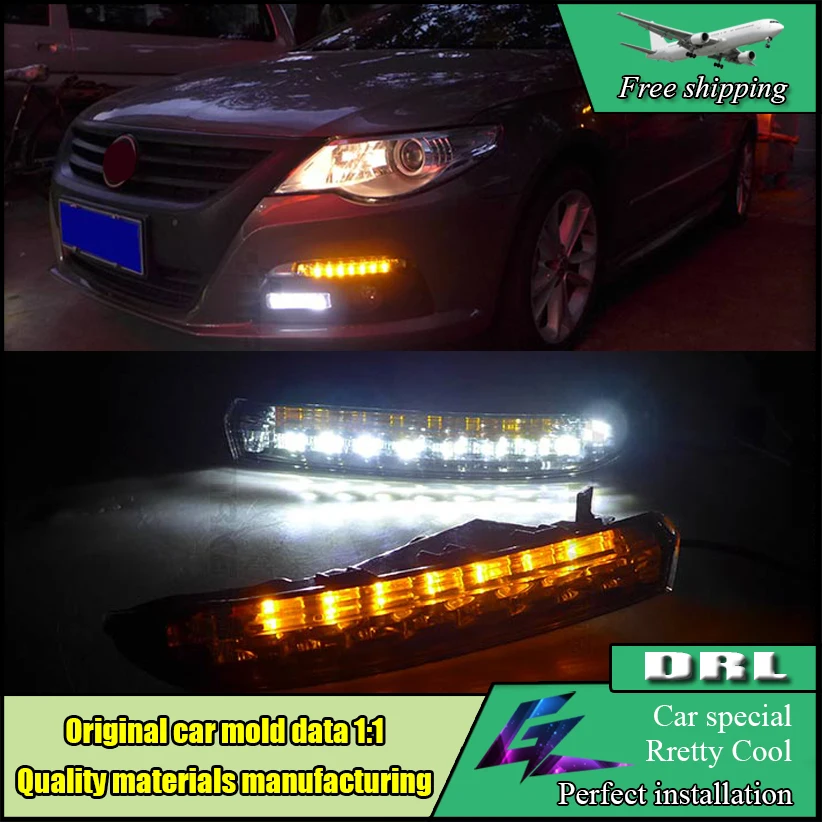 Car Styling LED DRL For Volkswagen VW Passat CC 2010 2011 2012 With