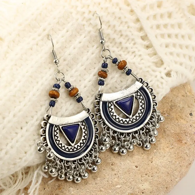 Традиционные Серьги колокольчики chandali Kundan Jhumka Jhumki Украшенные бусинами модные