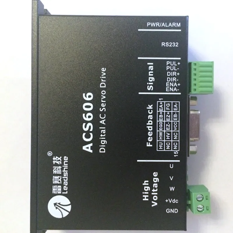 기존 Leadshine DC 서보 드라이버 ACS606은 24-60VDC 3상 서보 드라이버가 50W-200W BLM 서보 모터를 밀 수 있습니다.
