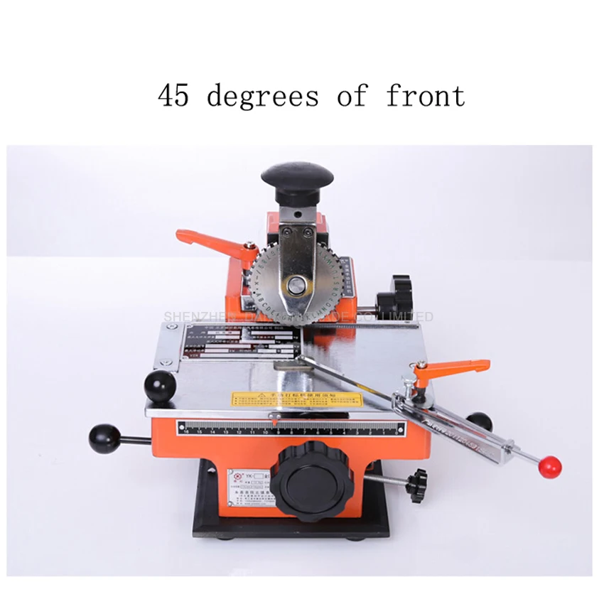 YL 360 Semi automatic manual marking machine, aluminum labeling coding