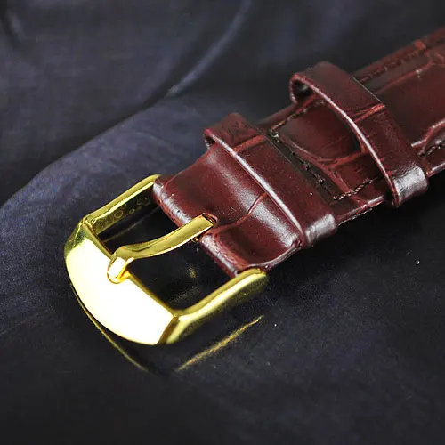 Роскошные коричневые механические мужские часы Специальный латунный чехол