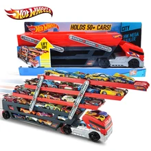 New Hotwheels Heavy Magic CKC09 Toy Car Hold Truck Boys Hot wheels Truck Toy 6 Layer Parking Floor Transport Vehicle Toys