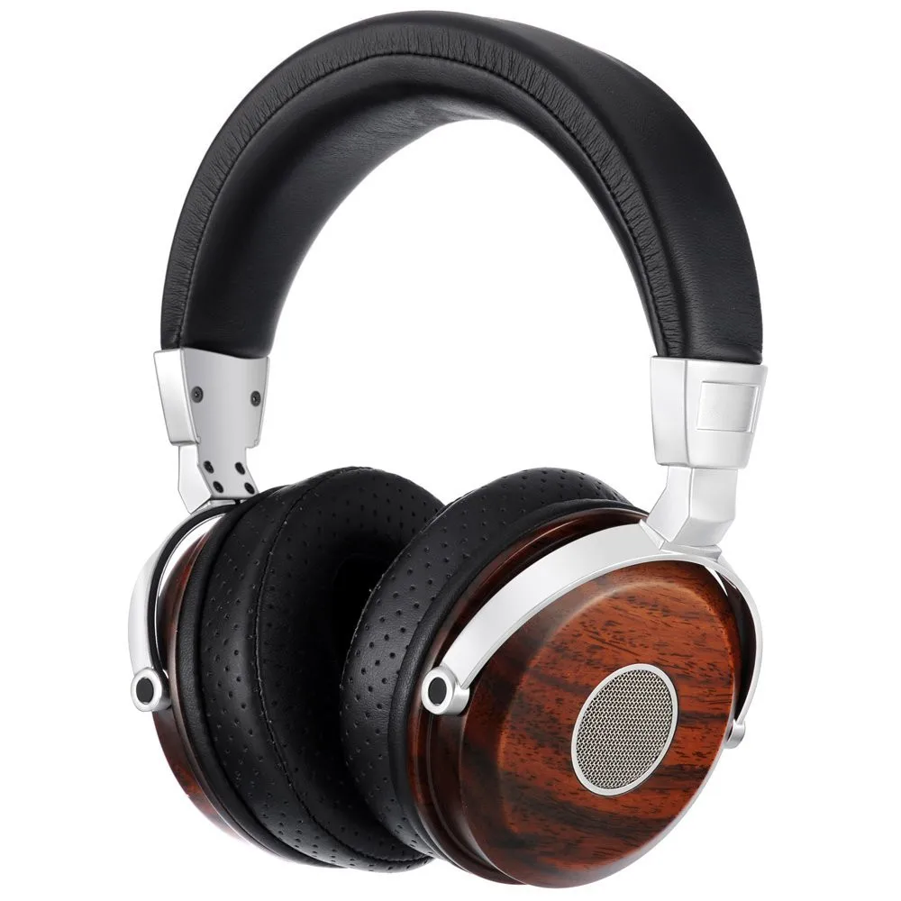 Wired Over Ear Headset Original Wooden Foldable Headphones Super Bass