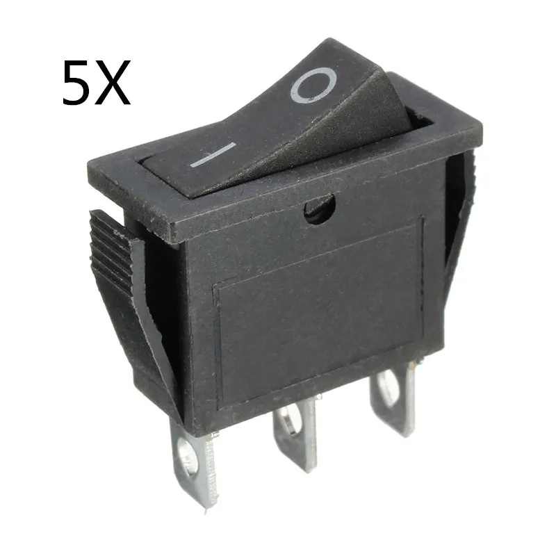 

KCD3 Black Button ON/OFF 3 Pin DPST Rectangle Long Rocker Switch 15A 250VAC/20A 125VAC High Quality