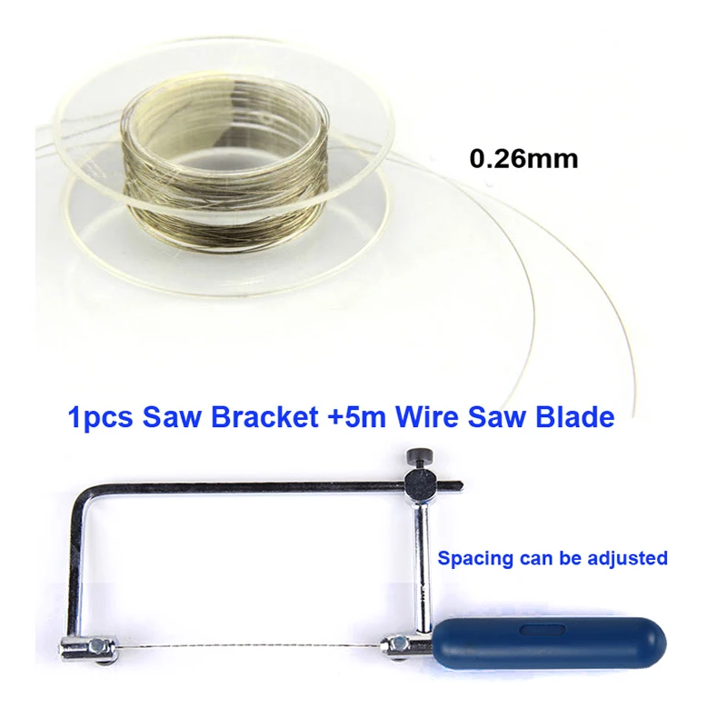 

Tungfull Multifunctional Wire Saws Small Handsaw Saw Tool Ade Amber Diamond Cutting Wire Saw Blade Tool 0.26MM Woodworking
