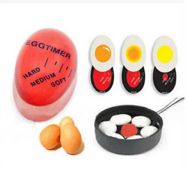 

Portable Color Changing Mini Egg Timer with Soft Medium Hard Boiled Calibration / Reliable Kitchen Cooking Tools