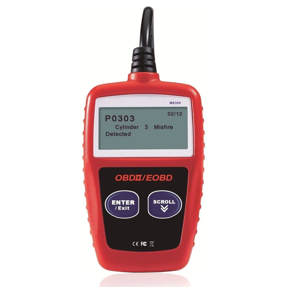 Универсальный Obd2 Obdii сканер считыватель кодов автомобиля MS 309 Авто диагностический инструмент Obdii Eobd Ms309 автомобильный считыватель кодов высоконадежный