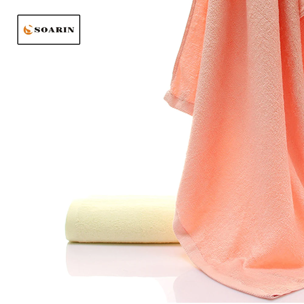 SOARIN Solid Jacquard Bamboo Fiber Towels Home Soft Absorvente Quick