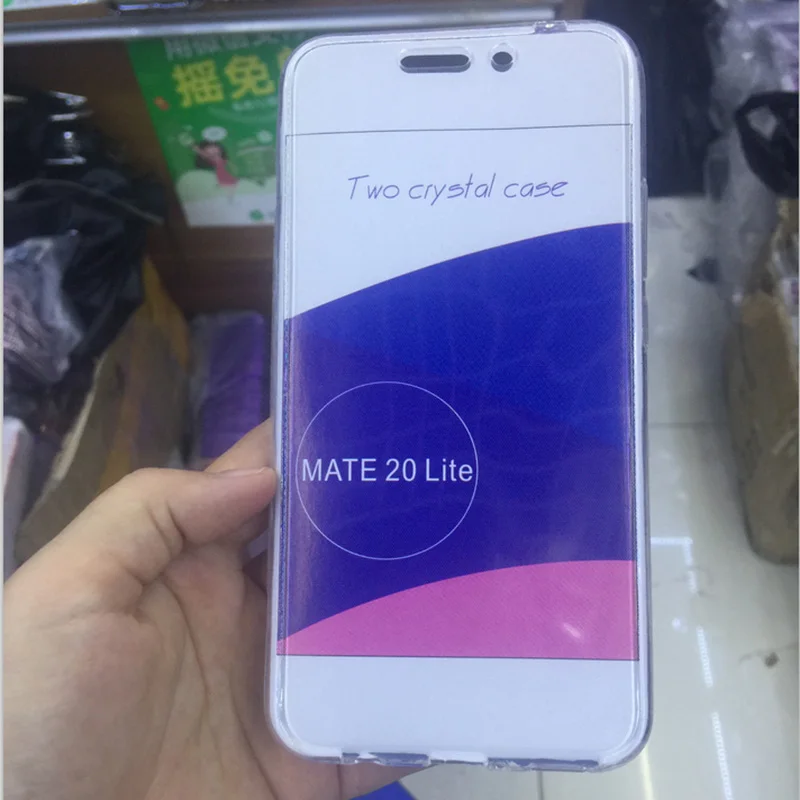 360 Degree Clear Full Protection Soft TPU Case Cover sFor Huawei Mate 20 Lite Front & Back Full Body Phone Capa For Mate 20 Case ()