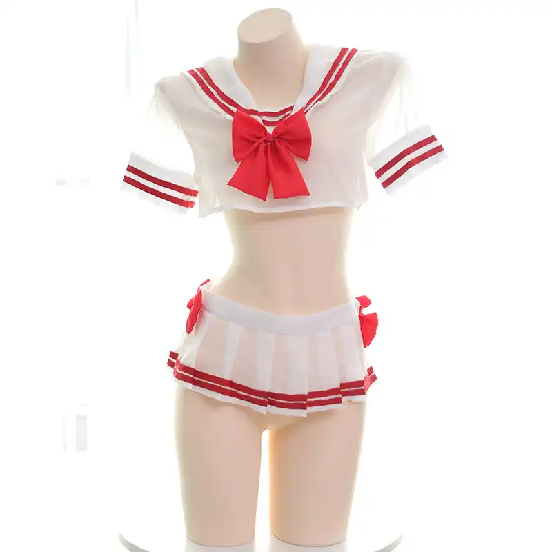 Dirty Anime Schoolgirl Porn - Anime Schoolgirl Uniform 2Ps Sailor Cosplay Lingerie ...