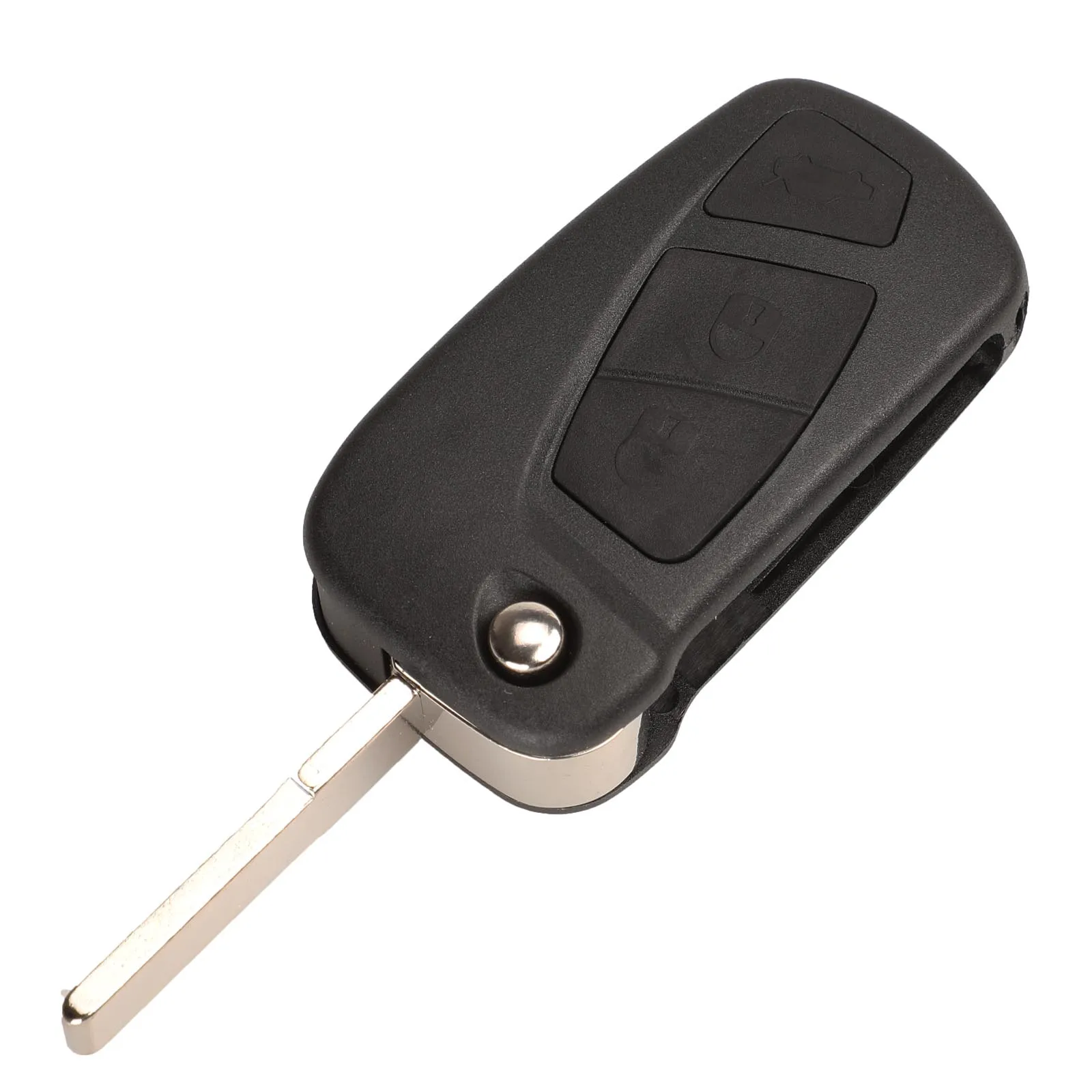 

jingyuqin Flip Car Key Shell For Ford KA 3 Buttons Remote Folding KeyCase Key Fob Housing Case Holder Replacement