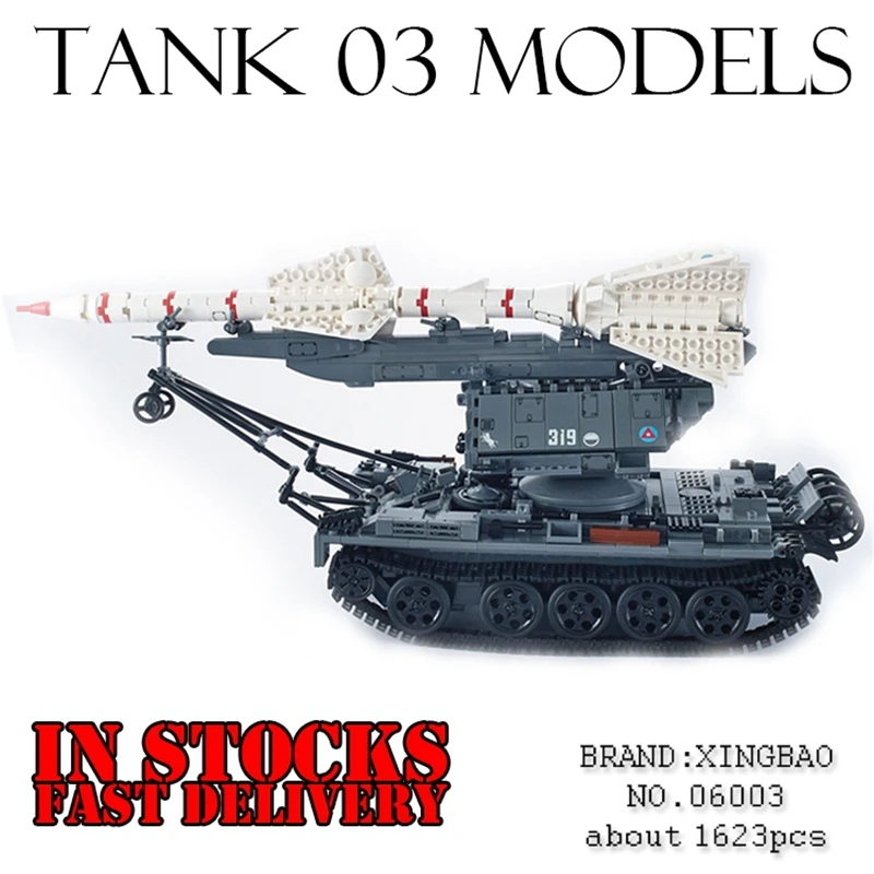 

Xingbao 06003 1623Pcs Military weapon Series The SA-2 Guideline Mode Building Blocks Bricks Educational Toys for ChildrenGifts