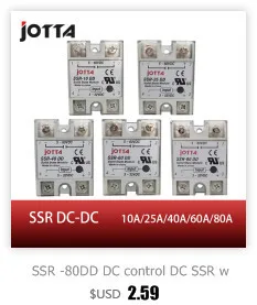 SSR-10DA/25DA/40DA DC управление AC SSR белый корпус Однофазное твердотельное реле без пластиковой крышки