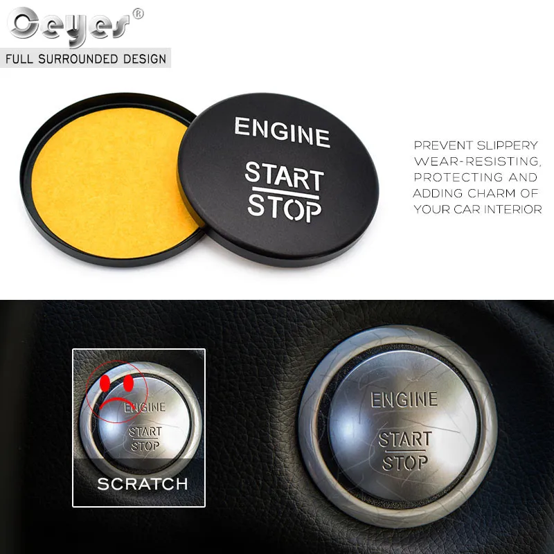 Car Start Engine Button Key Ring for MERCEDES (5)