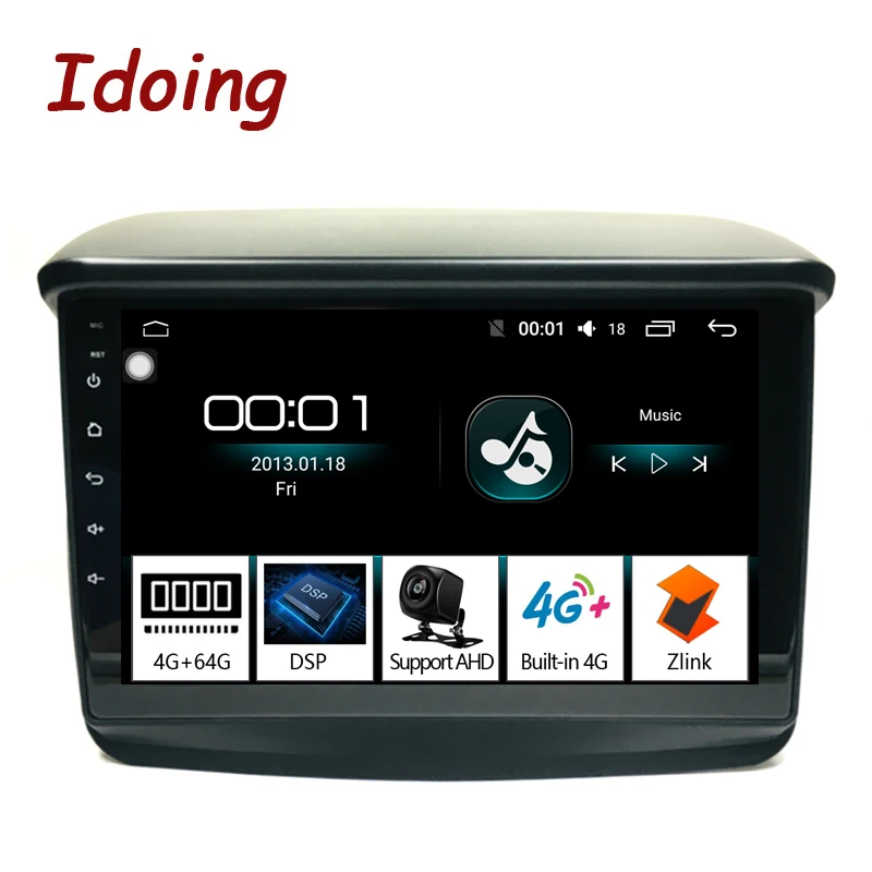 Idoing " 4G+ 64G 2.5D для Mitsubishi Pajero Sport 2013 автомобильный Радио Мультимедиа Видео плеер навигация gps Аксессуары седан без DVD