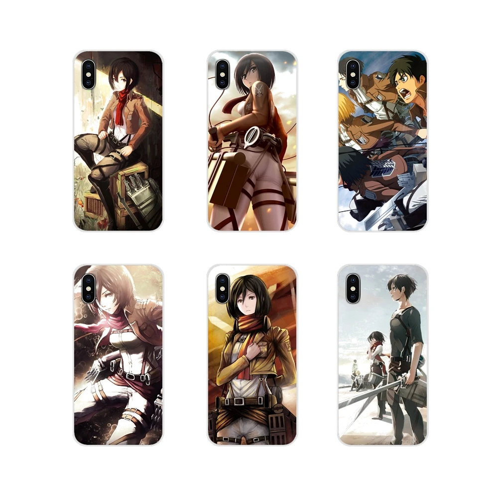 

For Huawei G7 G8 P7 P8 P9 P10 P20 P30 Lite Mini Pro P Smart Plus 2017 2018 2019 Ultra Thin Case Attack on Titan Eren Levi Mikasa