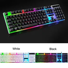 G21 Waterproof Rainbow Keyboard With Rainbow Backlight USB Wired Game Keyboard 20A Drop Shipping 11 38