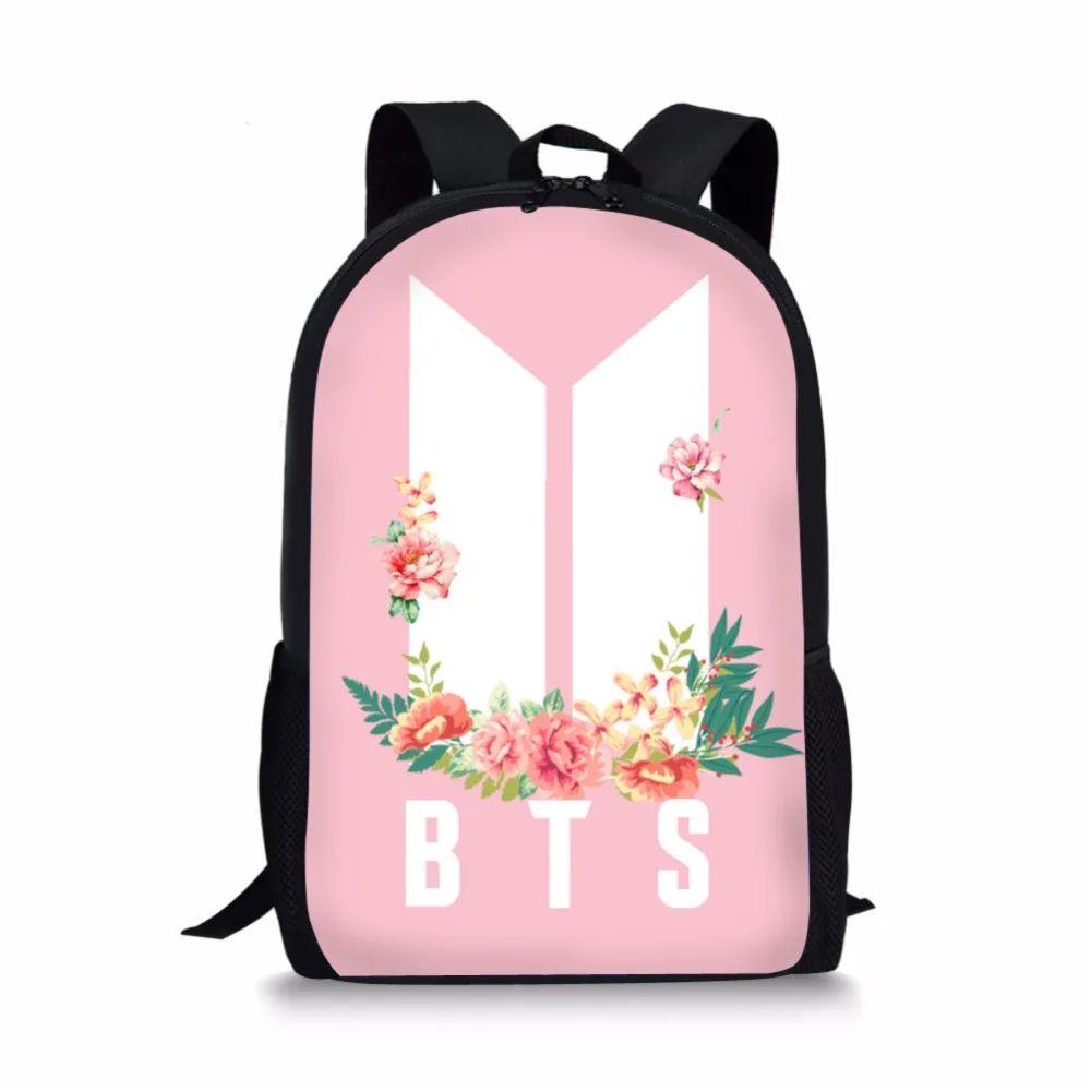 

NOISYDESIGNS BTS letter kpopPrinting Pencil Backpacks Children School Bags for Teenagers Girls Bookbag School Shoulder Rucksack