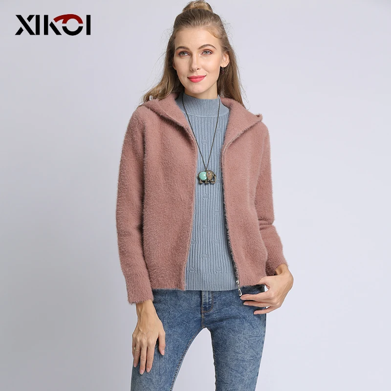 

XIKOI 2019 Autumn Long Cotton Women's Coats With Hood Fashion Women