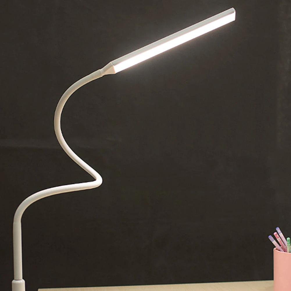 Портативный длинный кронштейн настольная лампа офисная USB Регулируемый глаз-защищенный светодиодный светильник ing