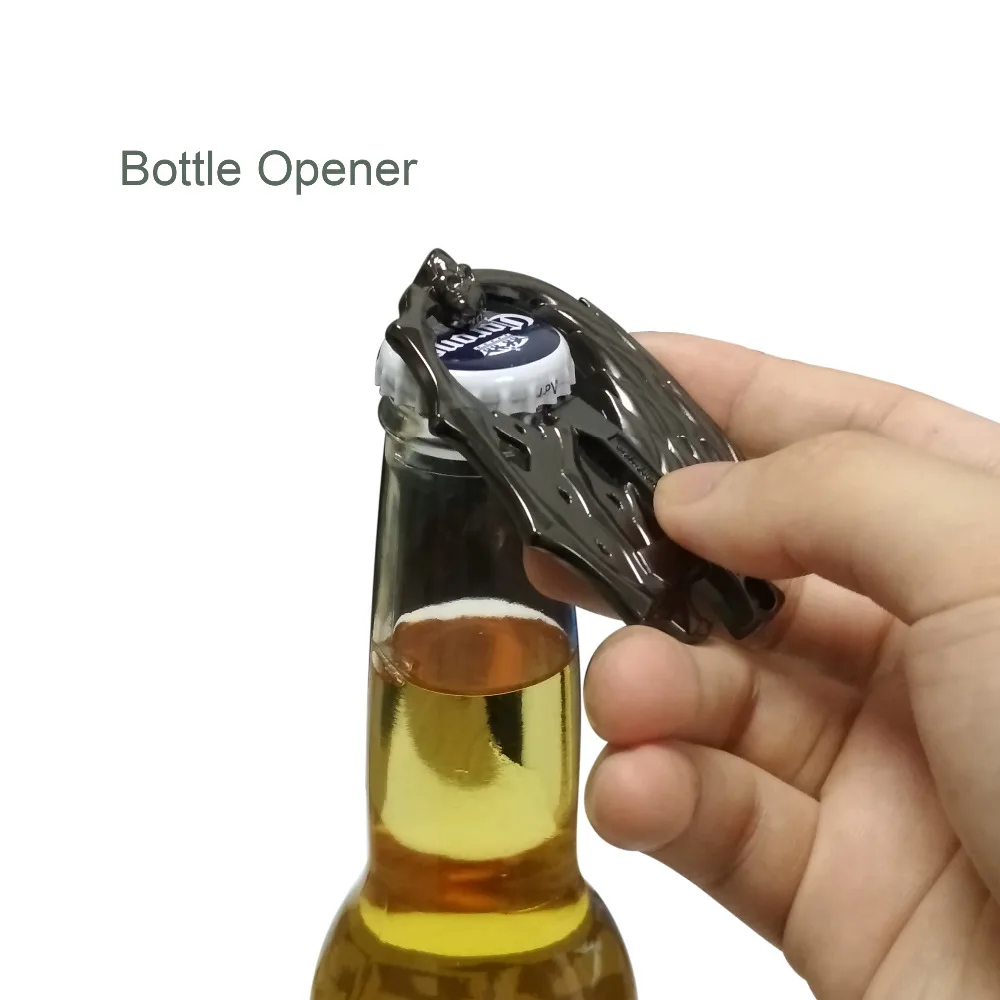 

Hephis New arrival mysterious crucifix keychain Wing bottle opener key rings Unique key chain fashion trinkets gifts k5