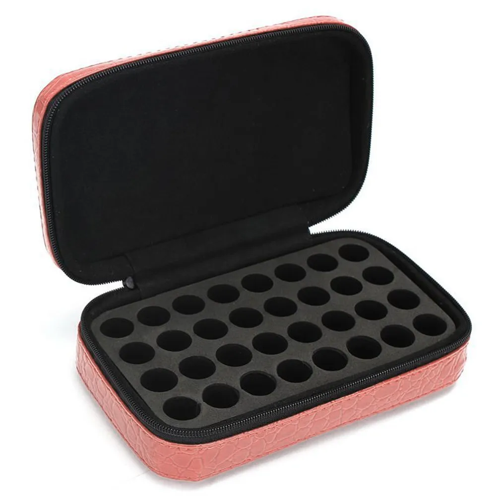 

NEW 32 Grid Roller Bottles Essential Oil Case Carry Holder Storage Aromatherapy Hard Shell Exterior Bag #0323