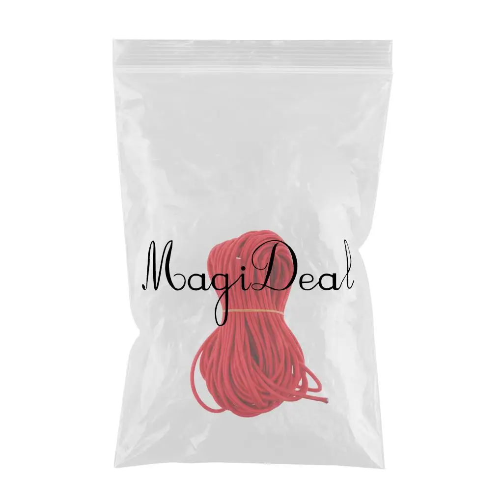 6mm Red Strong Elastic Bungee Rope Shock Cord Stretch String Tie Down Roof Rack Tent Kayak Boat Bag Luggage DIY Craft UV Stable 