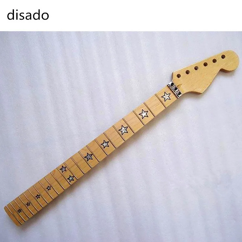 Goede Disado 22 Frets inlay star maple Elektrische Gitaar Hals Gitaar accessoires Onderdelen muziekinstrumenten kan worden aangepast