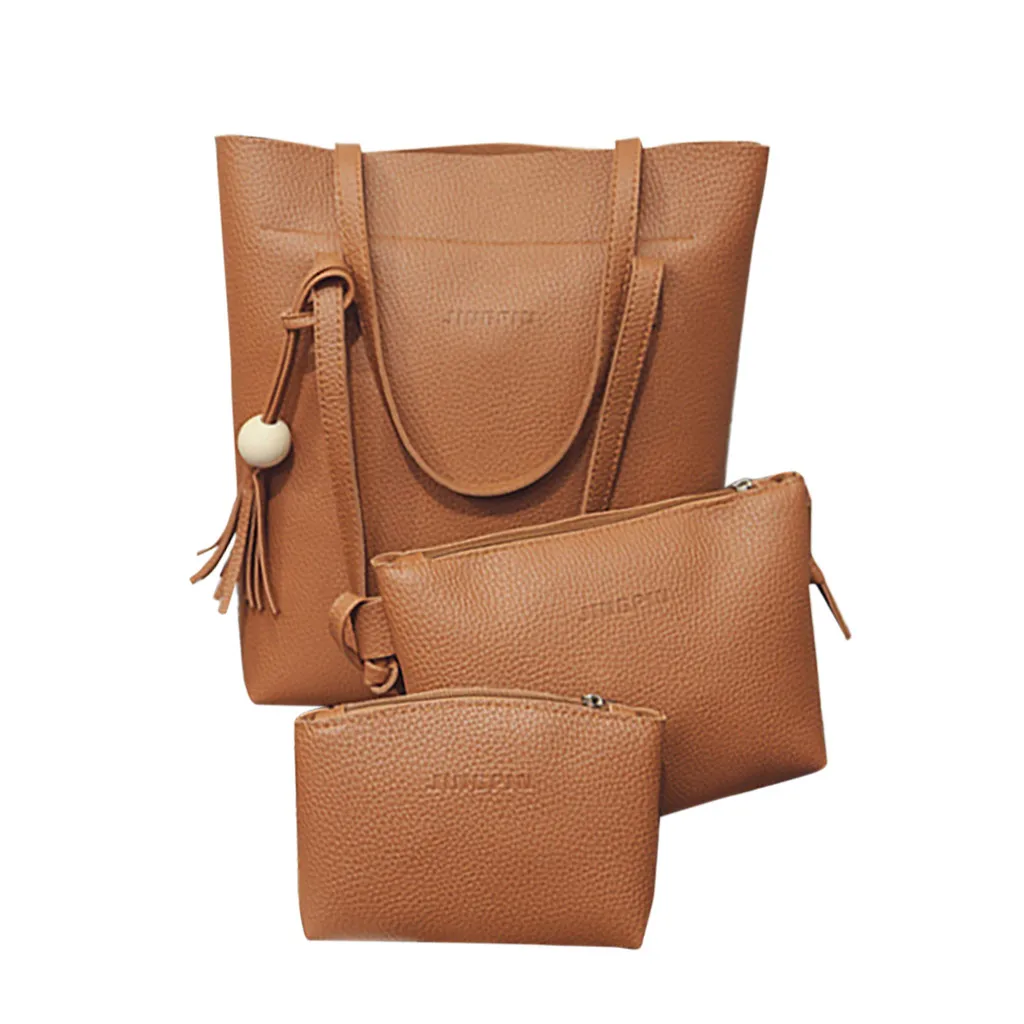 Женская сумка, модная кожаная сумка с цветами, сумка через плечо, одноцветная сумка-мессенджер taschen, женская сумка, женские сумки - Цвет: Brown