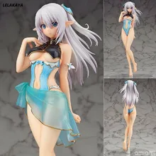24cm Shining Blade Heroines Allina bañador Ver Modelo PVC, Bikini azul modelo de bañador colección Anime figura de acción muñeca de juego