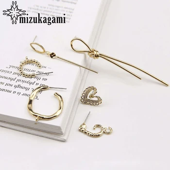 

Golden Metal Irregular Geometric Base Connectors Linkers 10PCS/lot For DIY Fashion Drop Earrings Jewelry Making Accessories