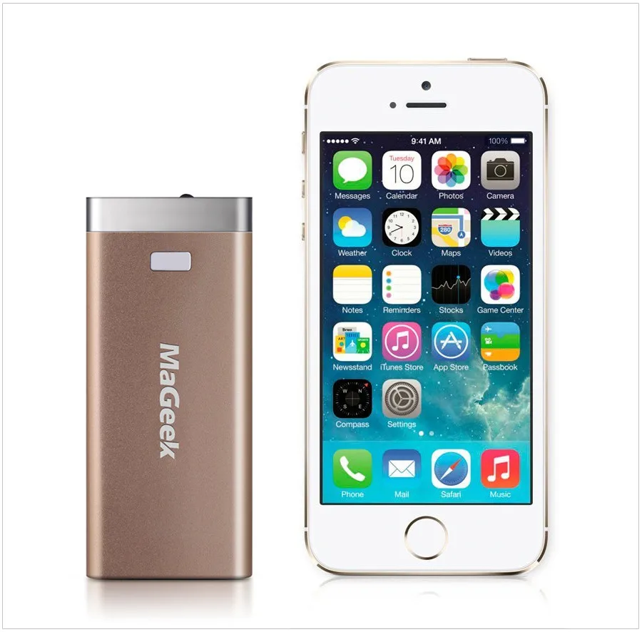 MaGeek Power Bank 6400mAh External Backup Battery Portable  for iPad iPhone Samsung HTC LG Cell Phones external battery
