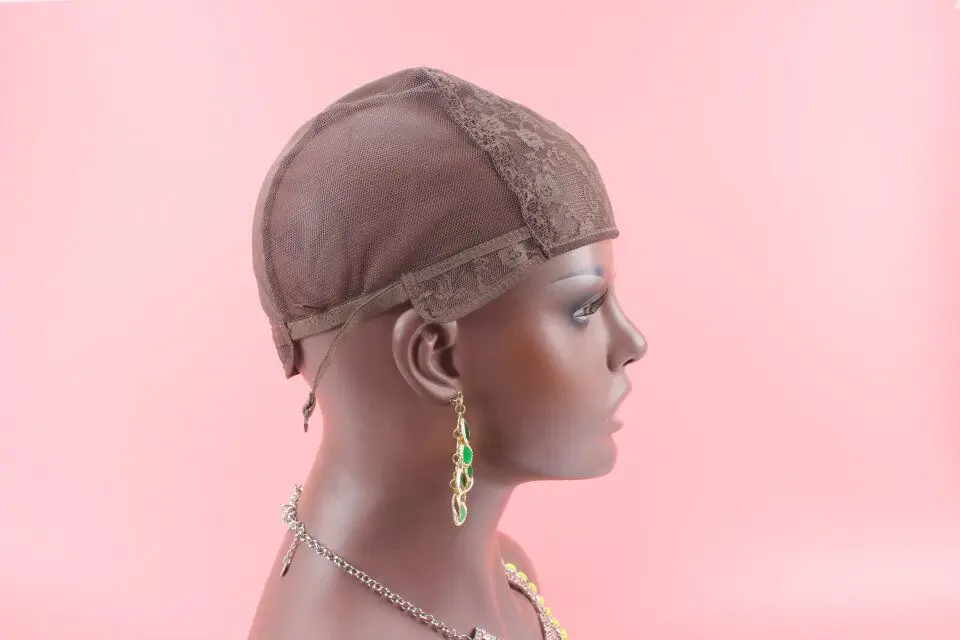 1 шт. сетка для парика с регулируемыми ремешками S/M/L|wig cap|caps for making wigsbrown wig cap |