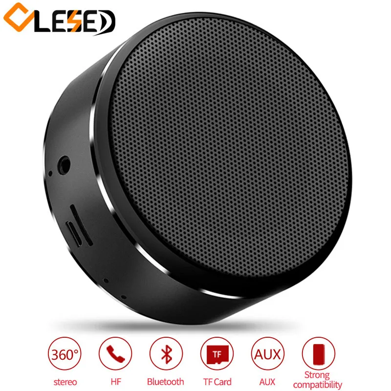 

Mini Portable Speakers Bluetooth Speaker Column Bass Stereo Wireless Subwoofer With Handsfree TF Card AUX MP3 Player For Phone