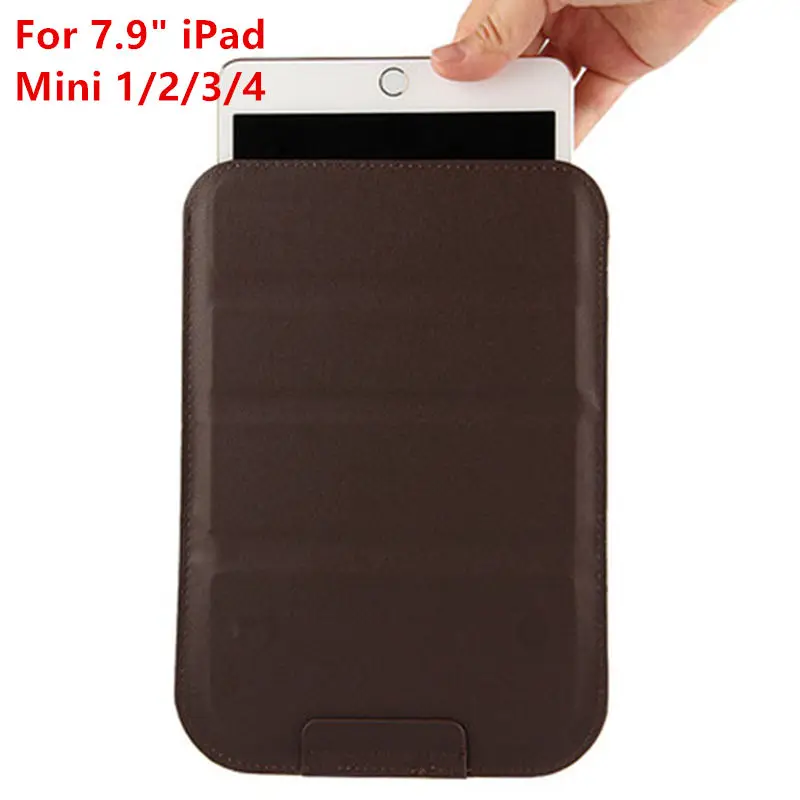 Ультратонкий кожаный чехол-подставка для планшета для iPad mini 5 2 3 4 7," iPad Air 1/2 Pro 9,7 10,5" дюймов Чехол чехол - Цвет: brown mini1234