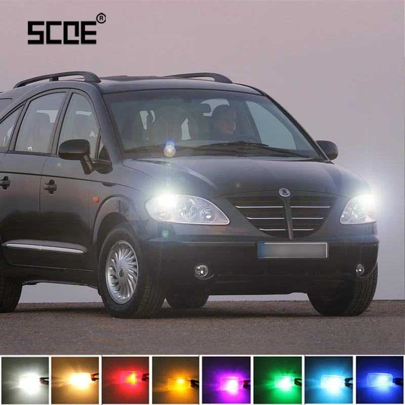 Для Ssangyong Rodius Stavic SCOE 2 x супер яркий передний стояночный передний боковой габаритный светильник, лампа для стайлинга автомобилей