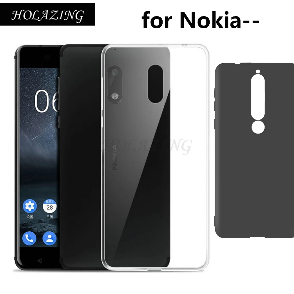 

Clear Transparent TPU Gel Rubber Soft Silicone Case For Nokia 6 Cover Ultra Thin Protective Skin Cover Coque Funda
