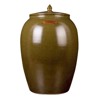 

Jingdezhen ceramic cover rice jar tea leaf oil tank wine altar cylinder water tank 25KG 50KG 10KG
