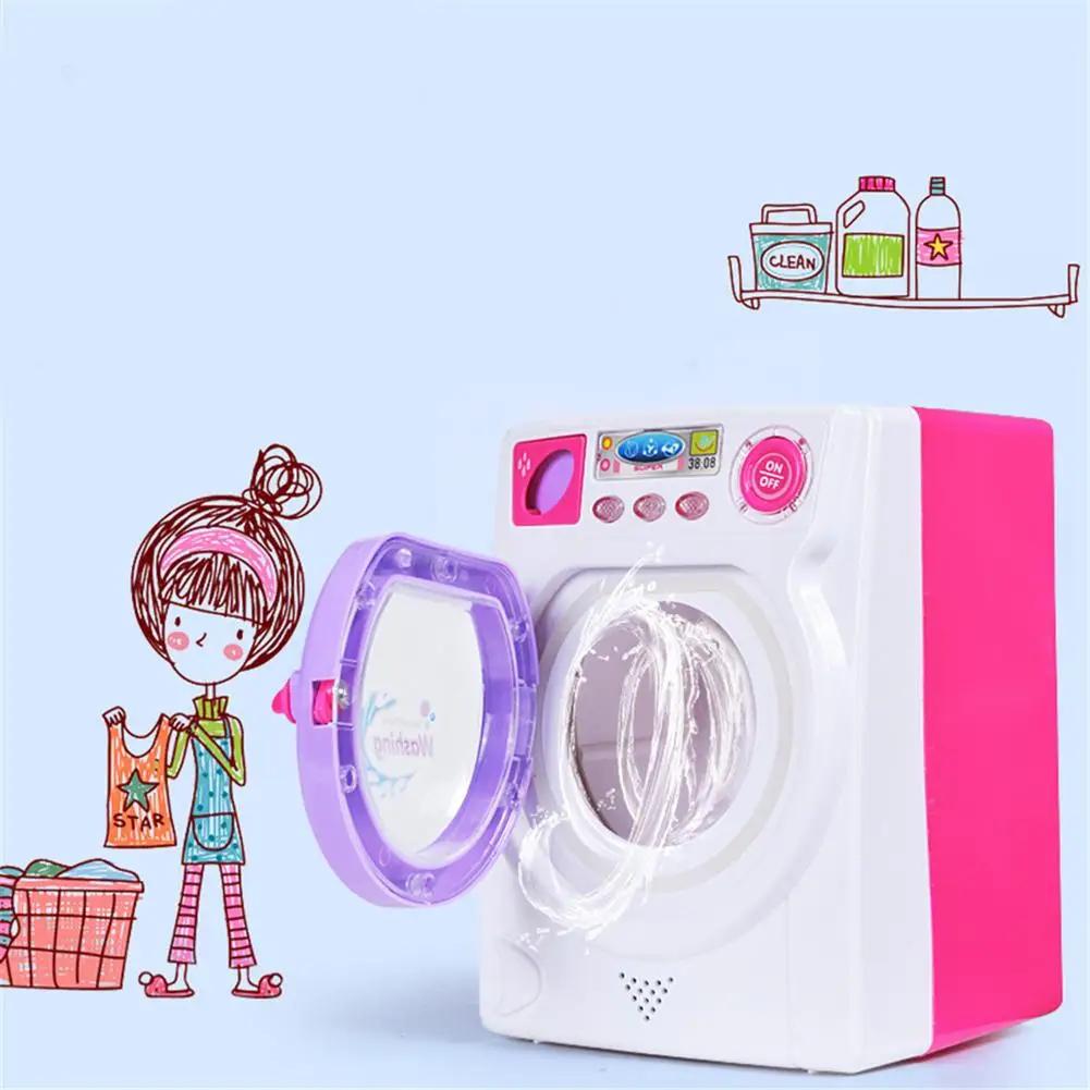

New Fashion Children Educational Toys Hold Water Large Sized Simulation Washing Machine Home Appliance Toy