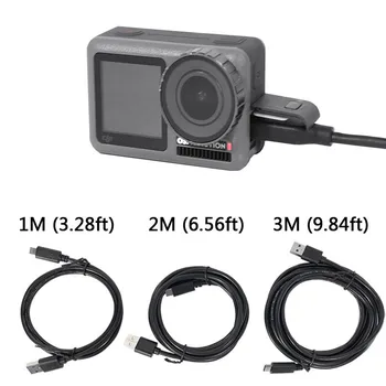

For Dji Osmo Action Lengthened Charging Cable line USB-C Type C Data Sync Charger Cord 3/2/1 Meters Sport Camera Accessories Set