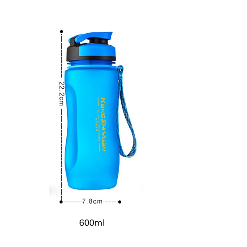 600 мл 1000 мл бутылка для воды без бисфенола Экологичный пластик для спорта кемпинга пеших прогулок