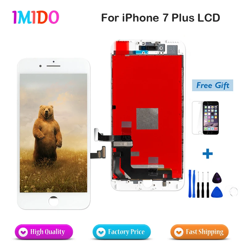 

2 PC LCD For Apple iPhone 7 Plus LCD Display Touch Screen Digitizer Assembly No Dead Pixel Complete Replacement Fast shipping