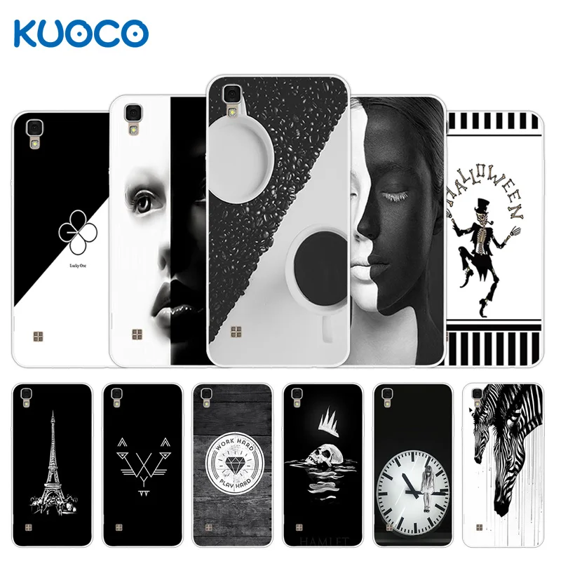 

Soft Silicone Cases For funda LG X Style K200DS Case B&W Design Capa Back Cover For LG XStyle Shell Capa 5.0 inch Coque