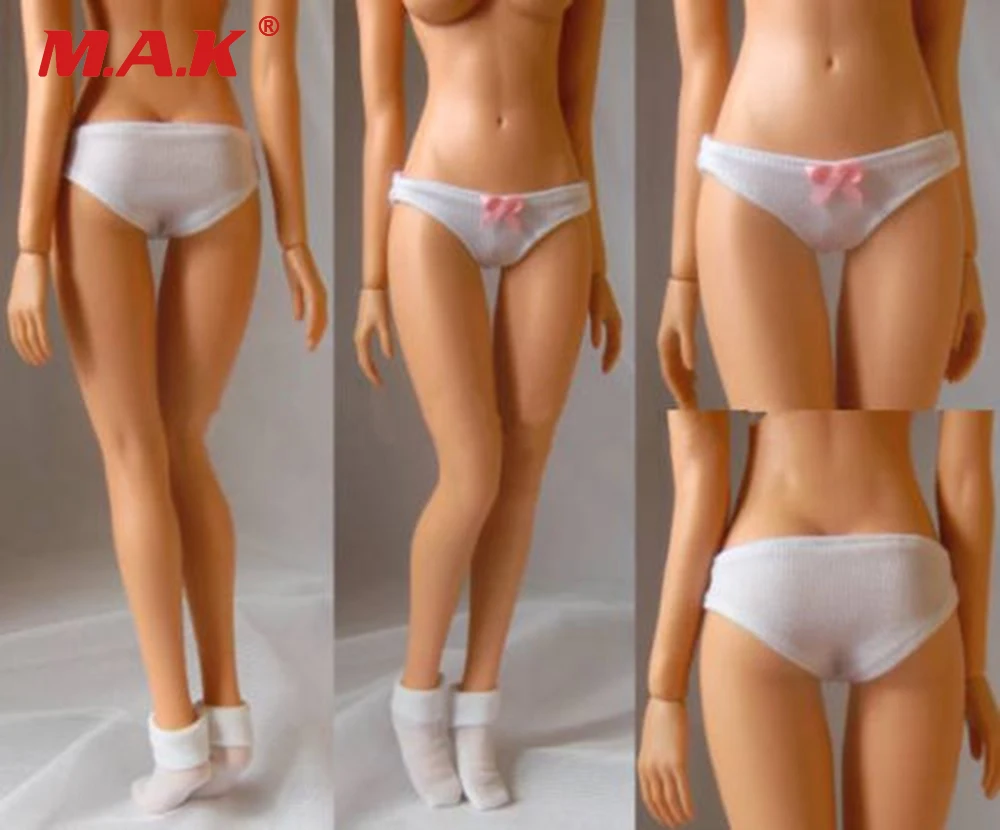 1/6 белые трусы женская одежда женское нижнее белье PL75 F 12 дюймов HT PH Doll Jiaodoll